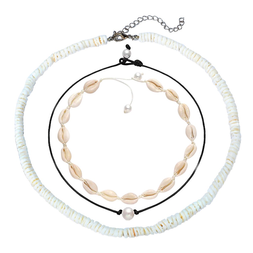 thumbnail image 2 of Mujeres Seashell Collar Gargantilla para Collar Gargantilla Perlas Collares Colgantes, 2 of 2